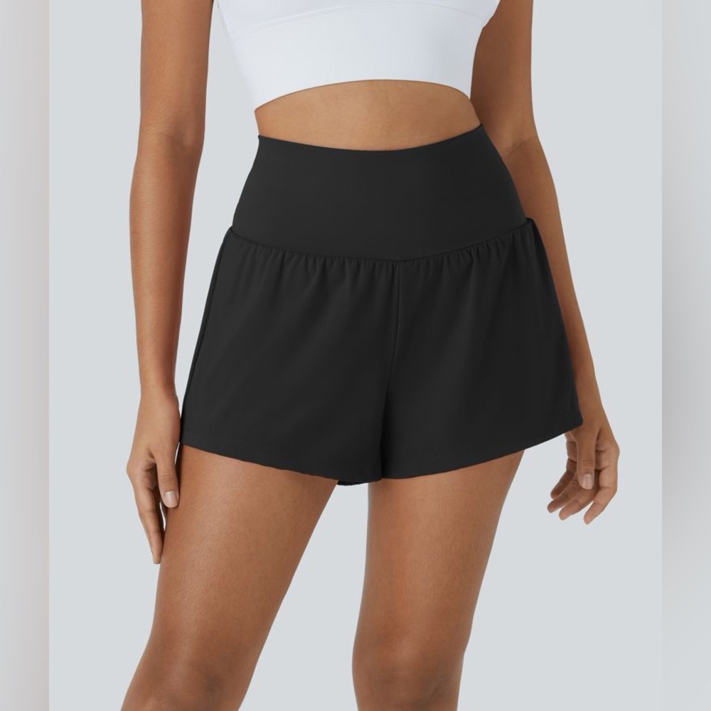 HALARA High Waist Black Active Shorts 3” Inseam